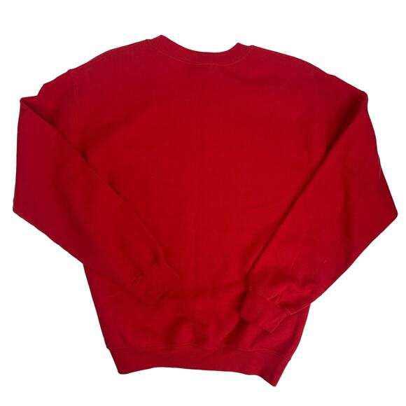 Dyna Smiles Women’s Red Graphic Afro Ornament Christmas Sweatshirt Size Small S - Picture 8 of 8